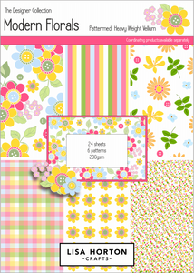 Modern Florals Collection - Heavyweight Patterned Vellum