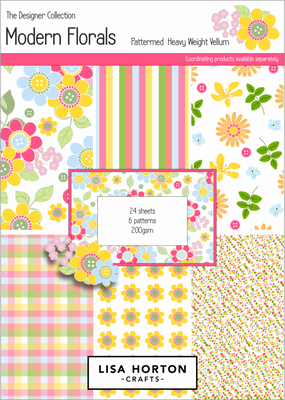 Modern Florals Collection - Heavyweight Patterned Vellum