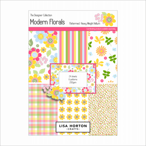 Lisa Horton Crafts Modern Florals Collection - Heavyweight Patterned Vellum