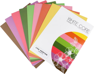 Pack of 48 Sheets of White Core Summer Cardstock - 250GSM