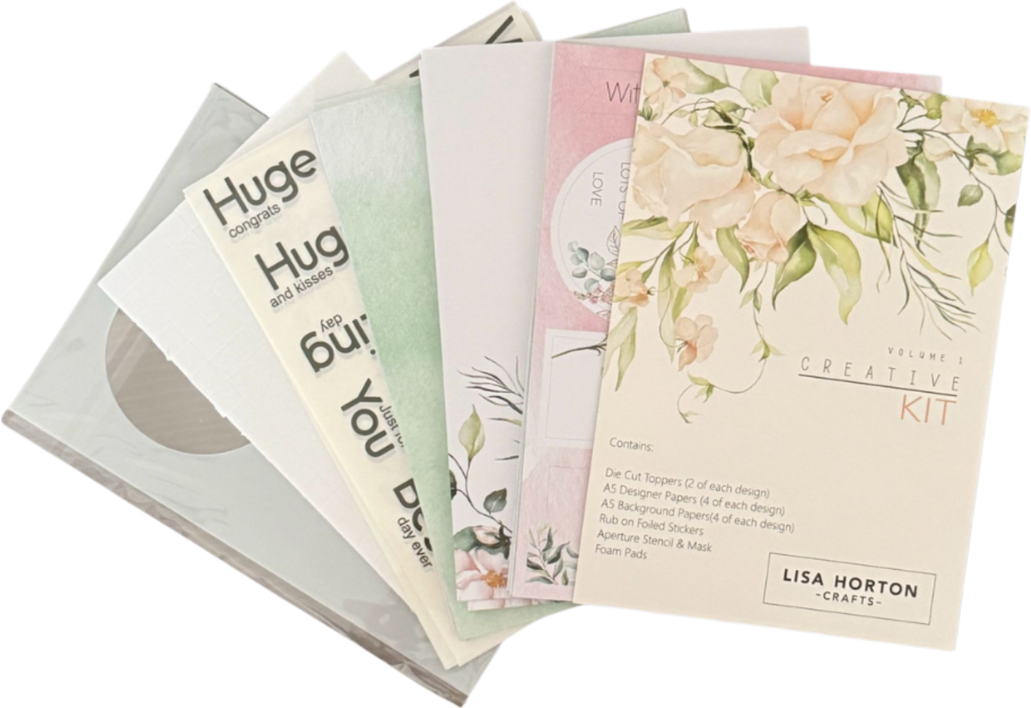 Creative Kit - Volume 1 (Inc Die Cuts, Papers, Rub-ons, Stencils and Foam Pads)