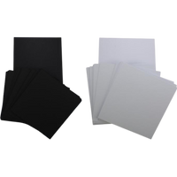 Pack of 200 Black and White 5 x 7 ’ish’ Cardstock