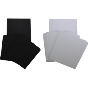 Pack of 200 Black and White 5 x 7 ’ish’ Cardstock