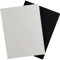 Pack of 100 True Black and Super Smooth White A2 'ish' Cardstock