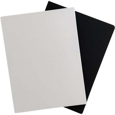 Pack of 100 True Black and Super Smooth White A2 'ish' Cardstock