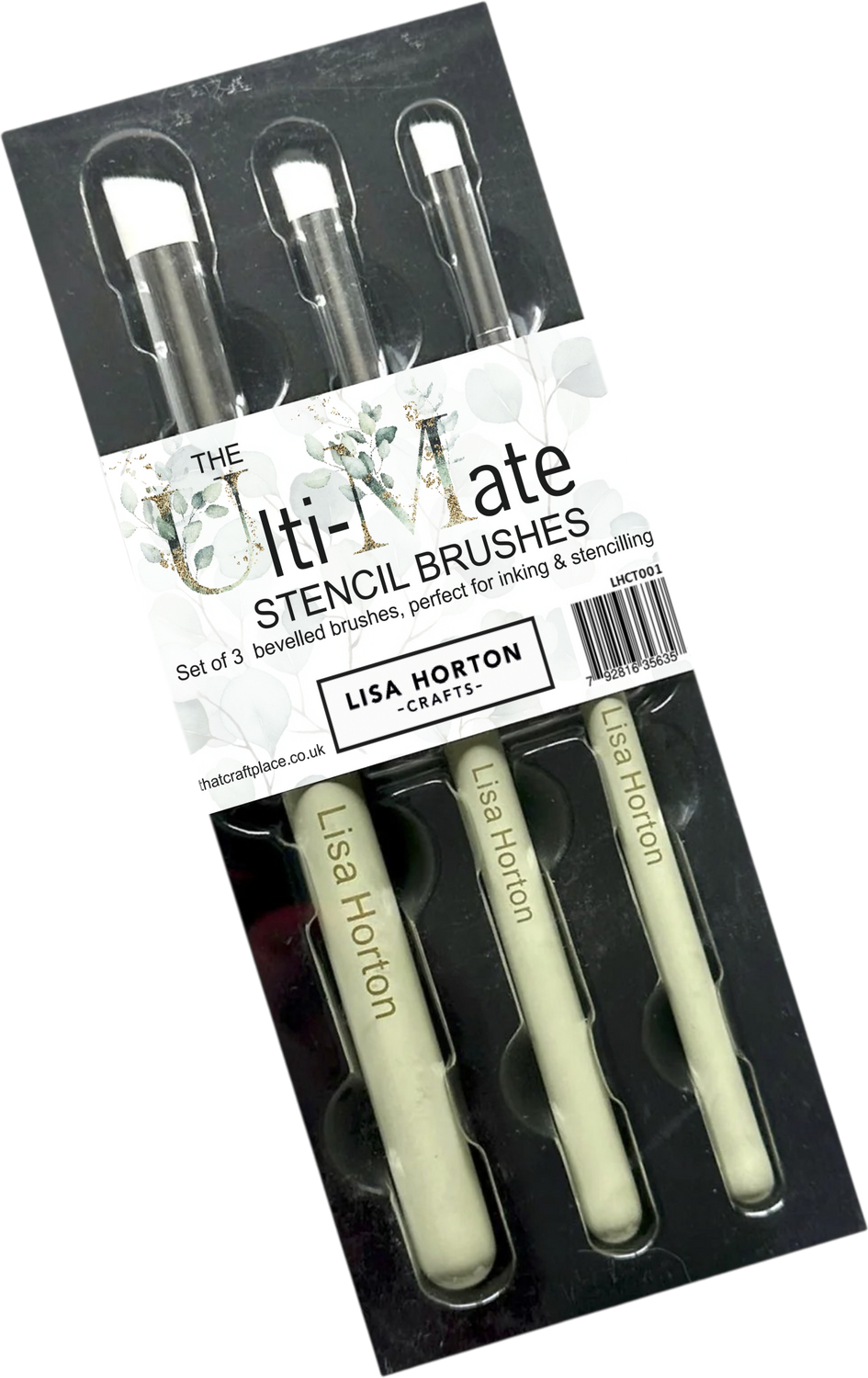 Set of 3 Limited Edition Standard Stencil Brushes