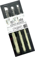 Set of 3 Limited Edition Standard Stencil Brushes