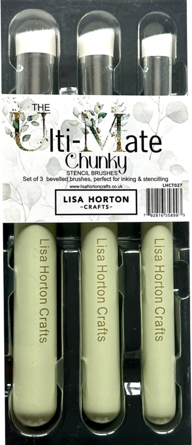 Set of 3 Limited Edition Chunky Stencil Brushes