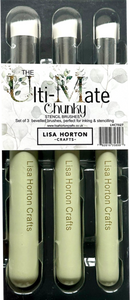Set of 3 Limited Edition Chunky Stencil Brushes