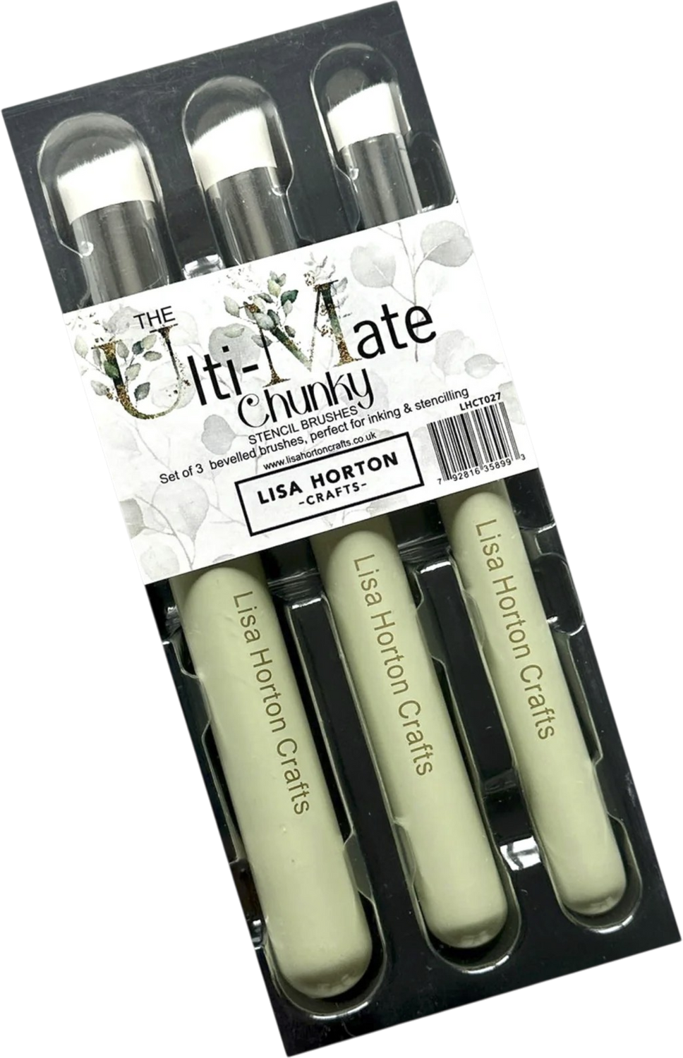 Set of 3 Limited Edition Chunky Stencil Brushes
