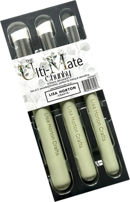 Set of 3 Limited Edition Chunky Stencil Brushes