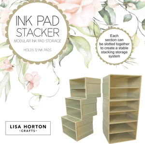 Ink Pad Stacker Modular Storage & Stickers (Holds 12 Ink Pads)