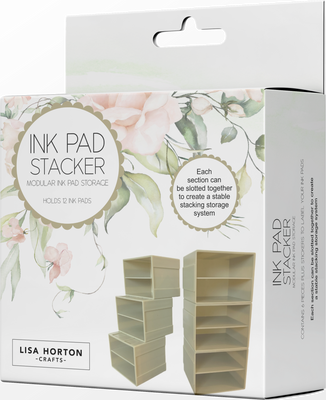 Ink Pad Stacker Modular Storage & Stickers (Holds 12 Ink Pads)