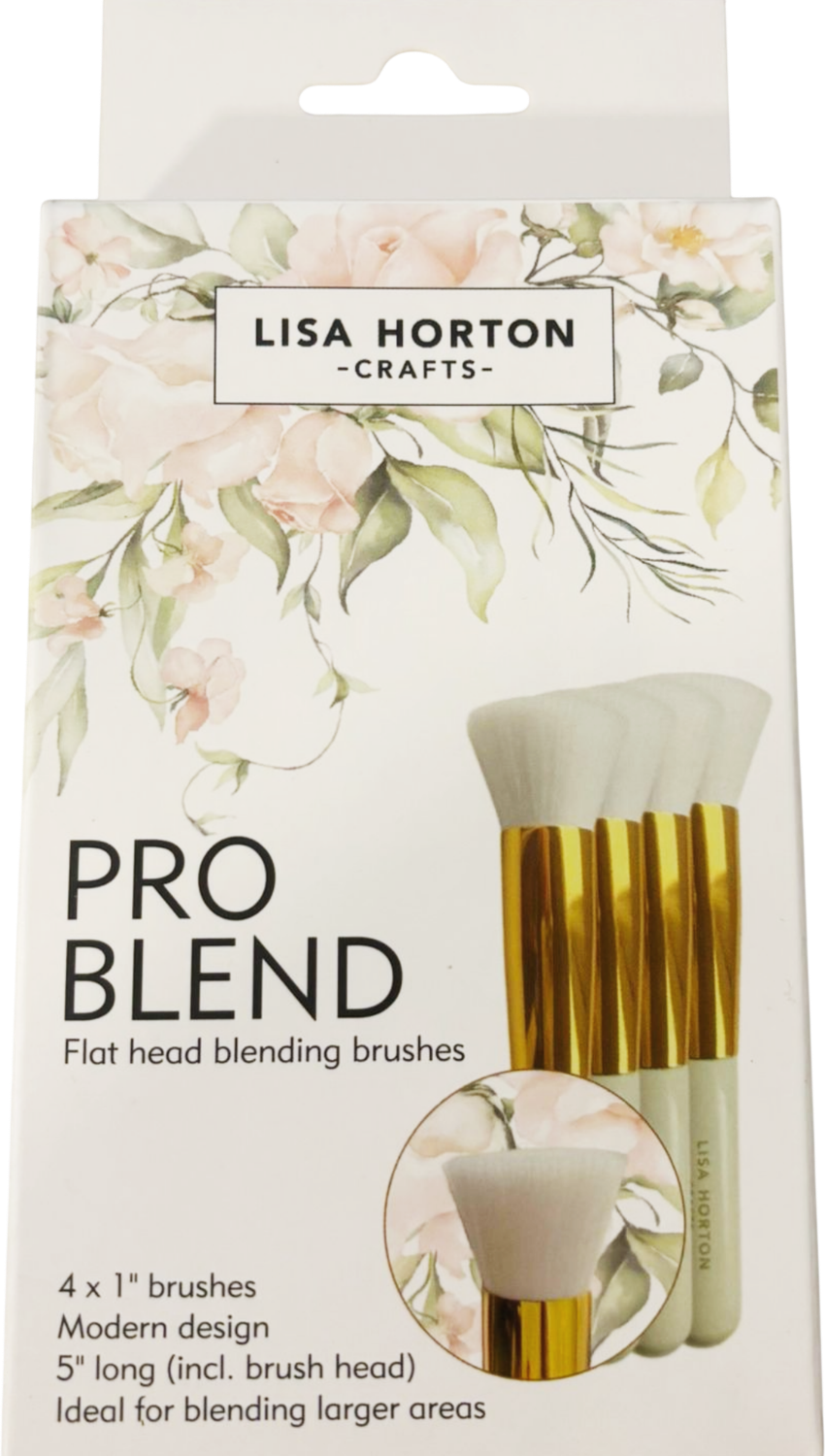 Pack of 4 Pro Blend Flat Head Blending Brushes