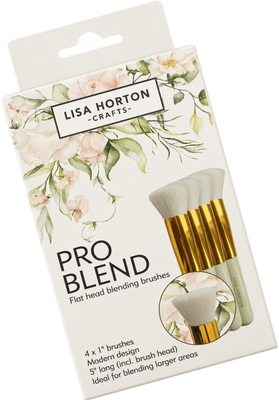 Pack of 4 Pro Blend Flat Head Blending Brushes