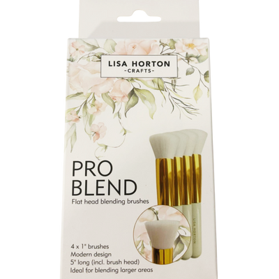 Pack of 4 Pro Blend Flat Head Blending Brushes