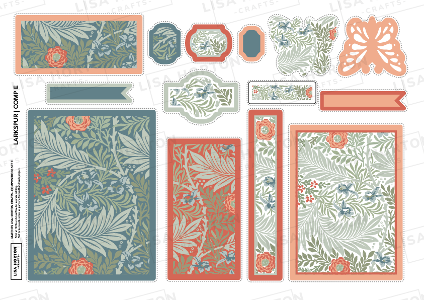 Banners & Compositions William Morris Inspired – 87 Designs