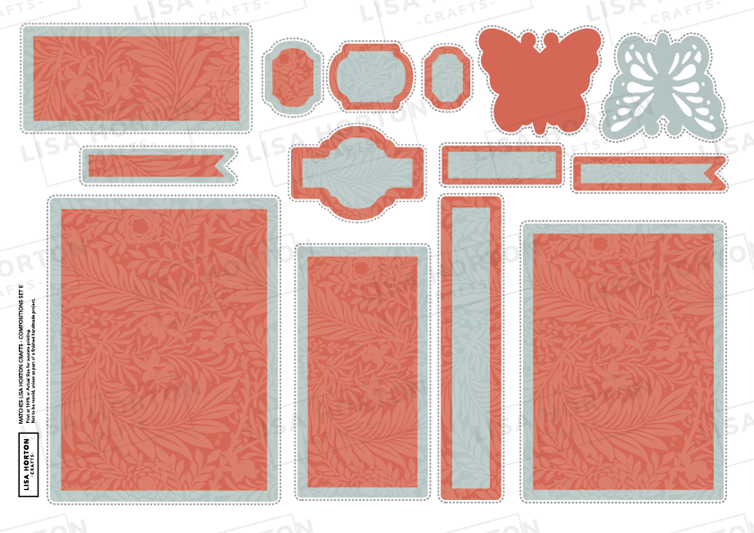 Sentiment Banners William Morris Inspired – 21 Designs