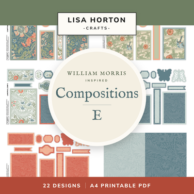 Compositions E William Morris Inspired – 22 Designs Digital Download
