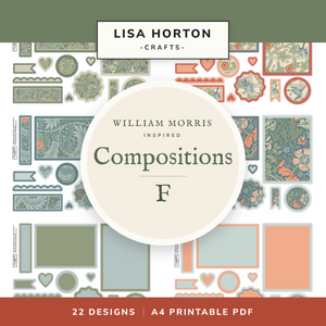 Compositions F William Morris Inspired – 22 Designs Printable Set
