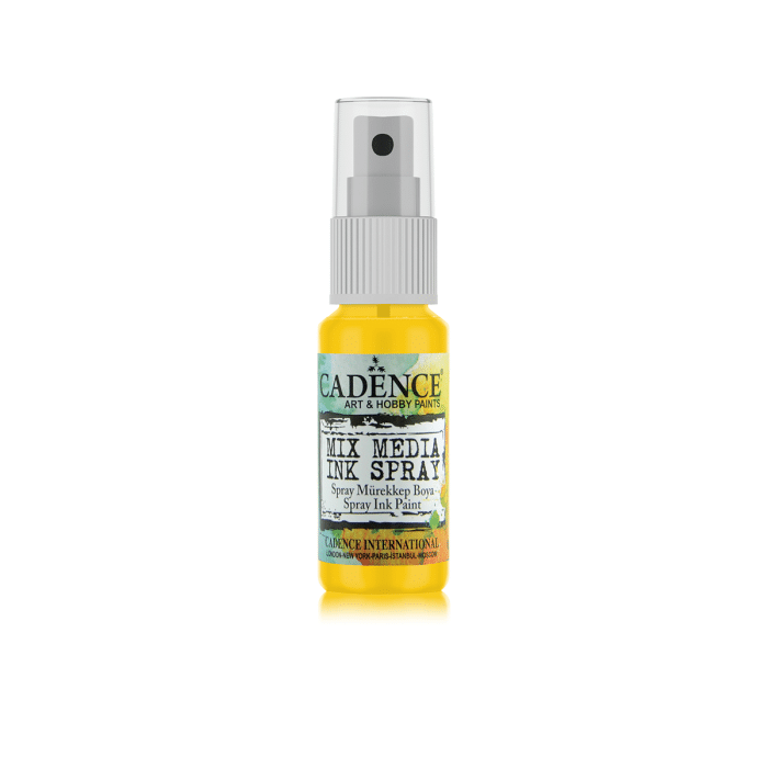 Cadence Mix Media Ink Spray – Yellow 25ml