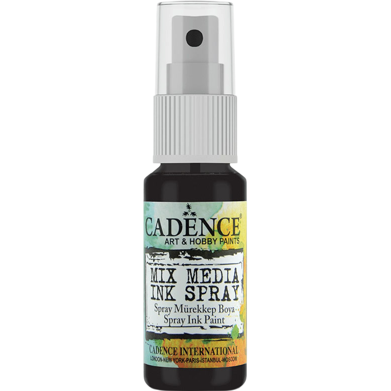 Cadence Mix Media Ink Spray – Black 25ml