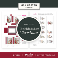 The Night Before Christmas Letter size Printable Download from Paula Creates Book and Match Box