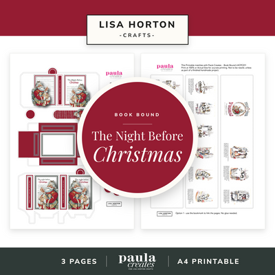 The Night Before Christmas Printable — Paula Creates Book & Match Box (Digital Download)