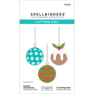 Spellbinders x Lisa Horton Crafts Festive Ornaments Dies - 8 Dies