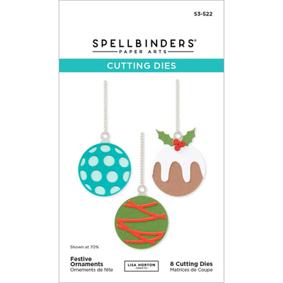 Spellbinders x Lisa Horton Crafts Festive Ornaments Dies - 8 Dies