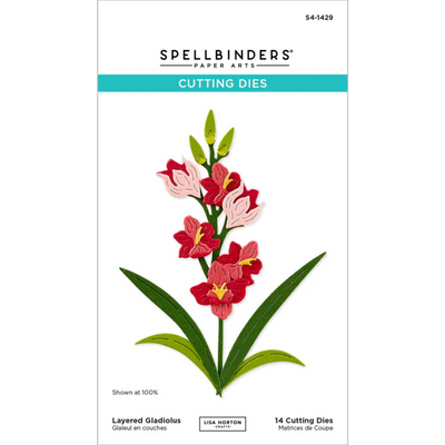 Spellbinders Layered Gladiolus Etched Dies from the Wildflowers Collection by Lisa Horton
