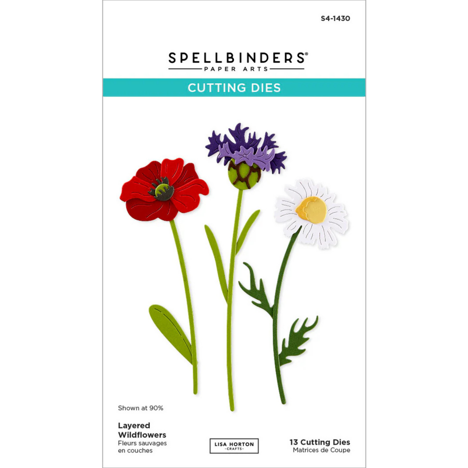 Spellbinders Layered Wildflowers Etched Dies from the Wildflowers Collection by Lisa Horton