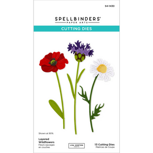 Spellbinders Layered Wildflowers Etched Dies from the Wildflowers Collection by Lisa Horton
