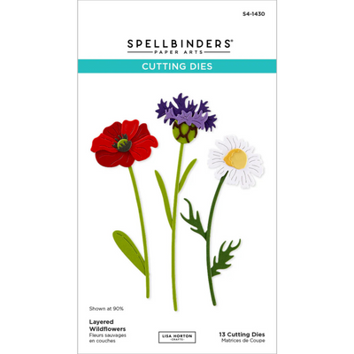 Spellbinders Layered Wildflowers Etched Dies from the Wildflowers Collection by Lisa Horton