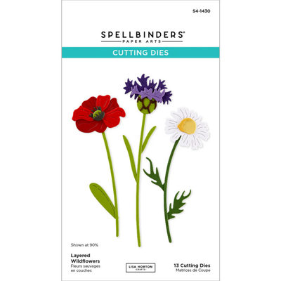 Spellbinders Layered Wildflowers Etched Dies from the Wildflowers Collection by Lisa Horton