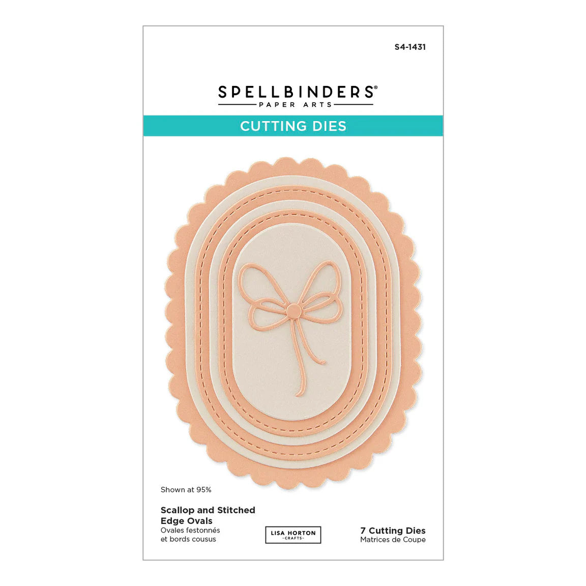 Spellbinders Scallop and Stitched Edge Ovals Etched Dies from the Wildflowers Collection by Lisa Horton