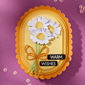 Spellbinders Scallop and Stitched Edge Ovals Etched Dies from the Wildflowers Collection by Lisa Horton