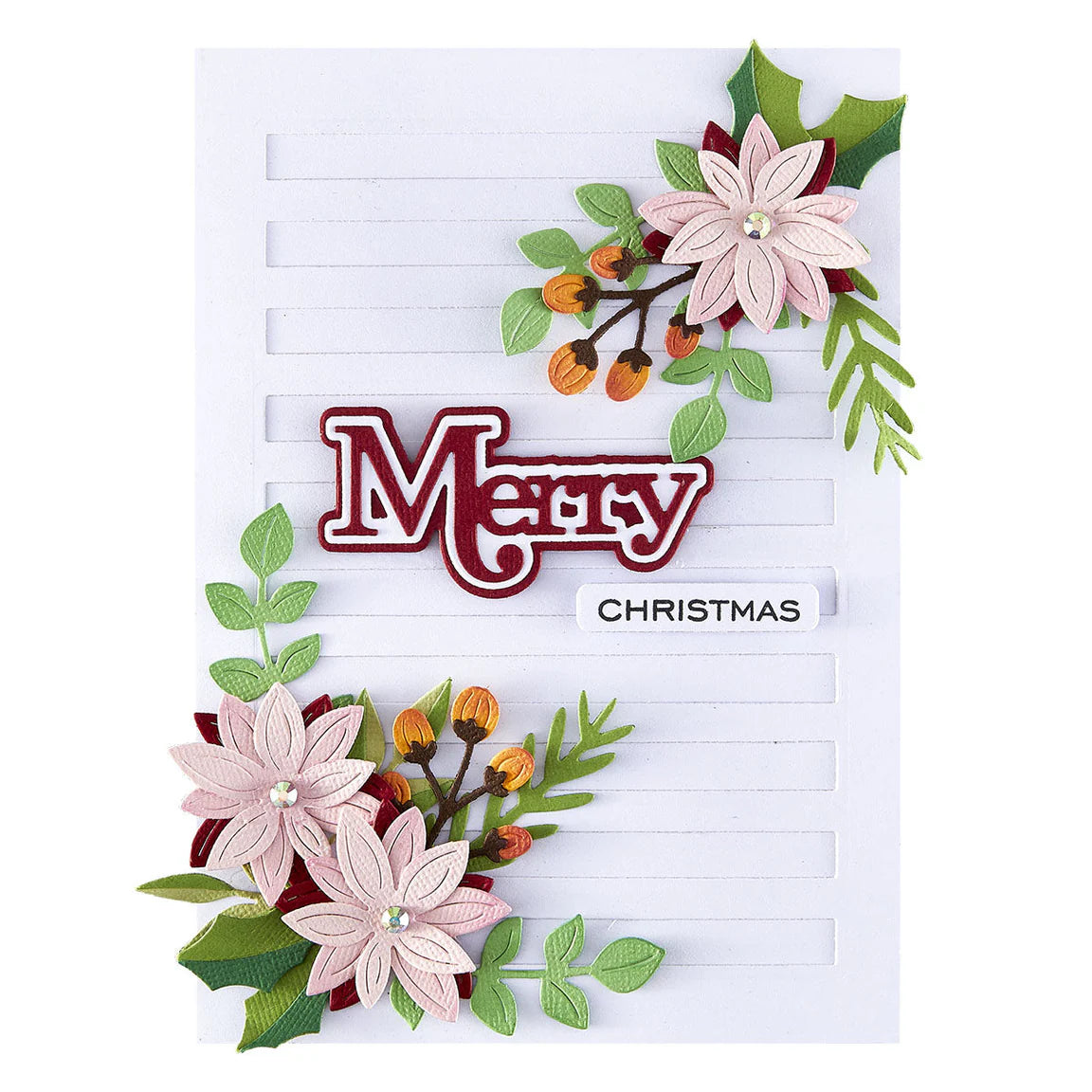 Spellbinders Christmas Foliage Etched Dies from the All About Christmas Collection by Lisa Horton