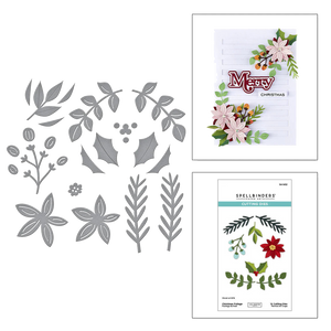 Spellbinders Christmas Foliage Etched Dies from the All About Christmas Collection by Lisa Horton