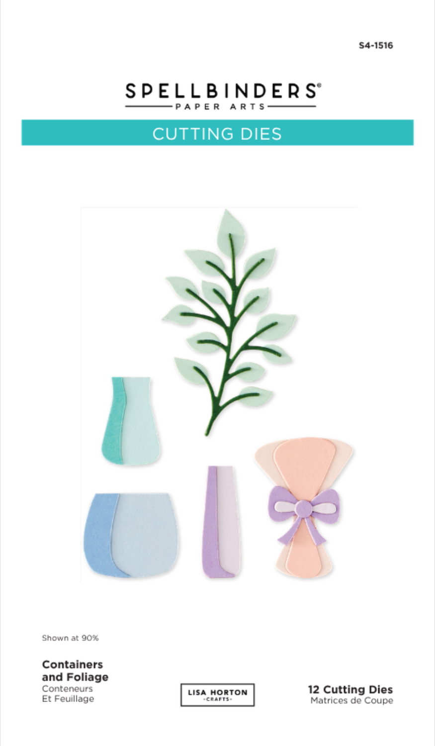 Spellbinders x Lisa Horton Crafts Containers and Foliage Dies