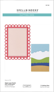 Spellbinders x Lisa Horton Crafts Open Lace Frame and Landscape Dies