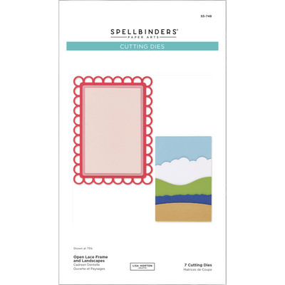 Spellbinders x Lisa Horton Crafts Open Lace Frame and Landscape Dies