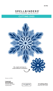 Spellbinders x Lisa Horton Crafts Layered Snowflakes Etched Dies