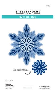 Spellbinders x Lisa Horton Crafts Layered Snowflakes Etched Dies