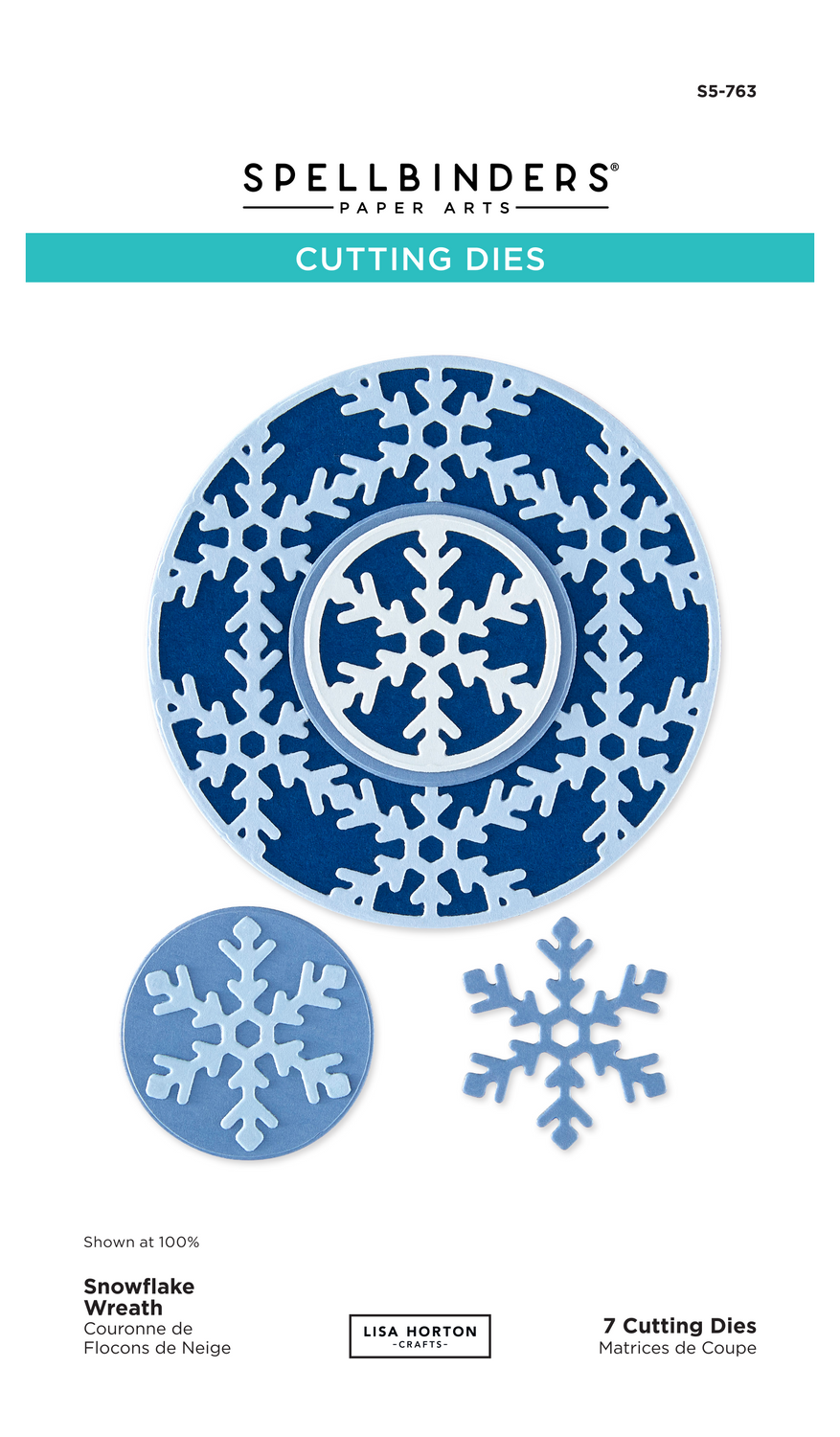 Spellbinders x Lisa Horton Crafts Snowflake Wreath Etched Dies