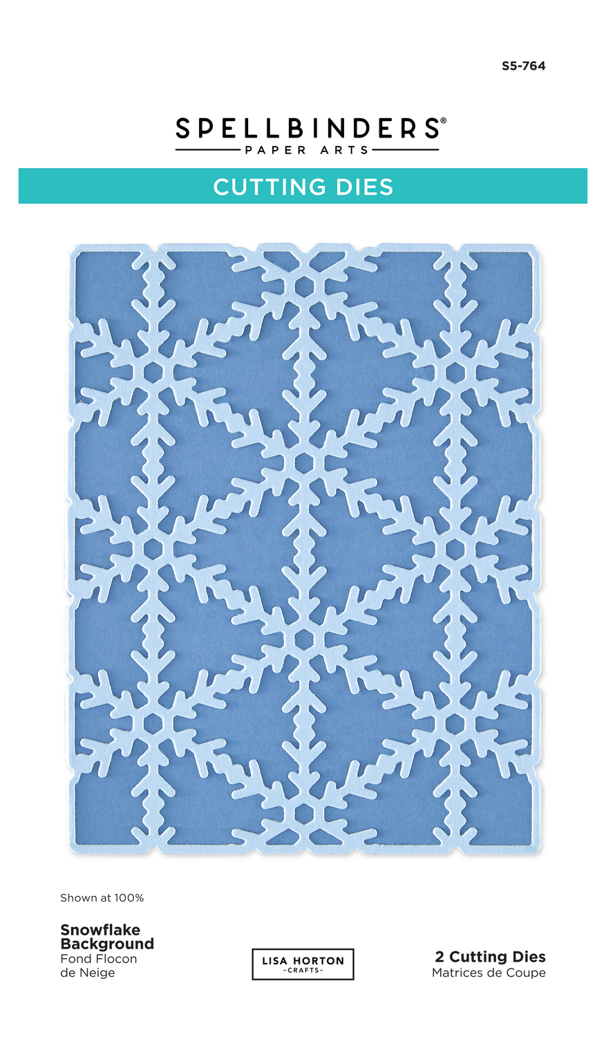Spellbinders x Lisa Horton Crafts Snowflake Background Etched Dies