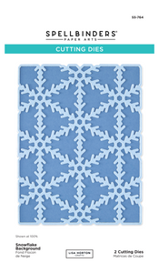 Spellbinders x Lisa Horton Crafts Snowflake Background Etched Dies