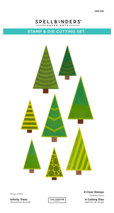 Spellbinders x Lisa Horton Crafts Infinity Trees Stamp & Die Set