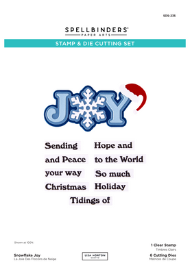 Spellbinders x Lisa Horton Crafts Snowflake Joy Stamp & Die Set