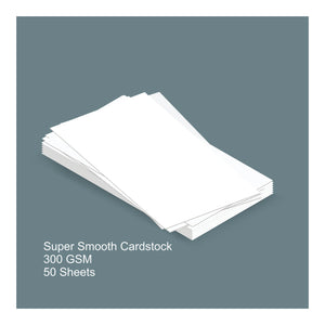Lisa Horton Crafts Pack of 50 A4 White Super Smooth Card 300gsm